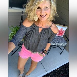 Pink Hudson Jean Shorts